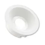 Spot fixe Rond affleurant conique Blanc pour ampoule LED GU10 - 013623RB